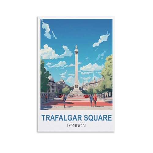 Anspruchsvolle Puzzles, Trafalgar Square London Puzzle 1000 Teile für Erwachsene, anspruchsvolle Puzzlespiele 70 x 50 cm Anspruchsvolle Puzzles, Trafalgar Square London Puzzle 1000 Teile für Erwachsene, anspruchsvolle Puzzlespiele 70 x 50 cm von AFHMZ