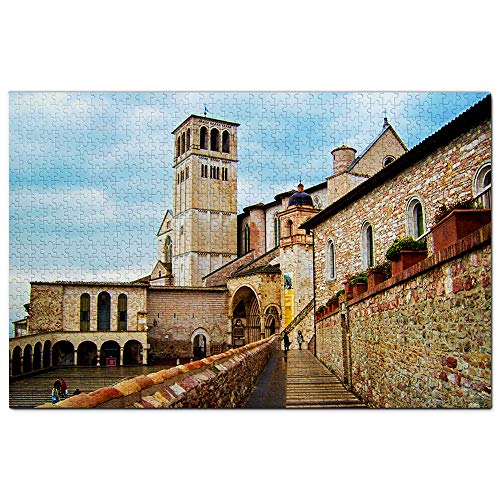 Assisi, Basilika des Heiligen Franziskus, Perugia, Italien, Puzzle, 1000 Teile, Spiel, Kunstwerk, Reise-Souvenir, 100 x 70 cm von AFHMZ