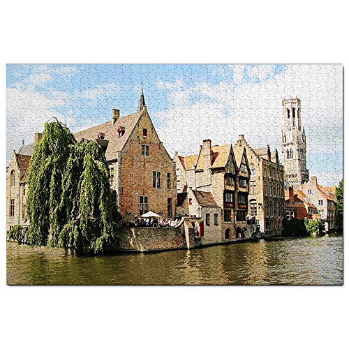 Belgien Belfort Brügge Puzzle für Erwachsene 1000 Teile Reisegeschenk Souvenir 38x26CM von AFHMZ