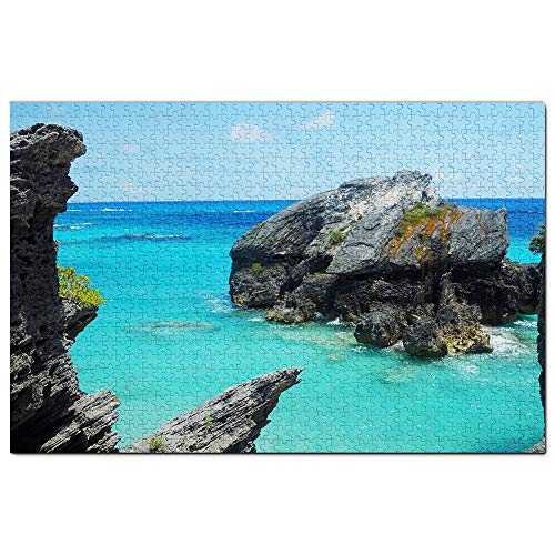 Bermuda Horseshoe Bay Beach Puzzle 1000 Teile Spiel Kunstwerk Reise Souvenir 52x38CM von AFHMZ