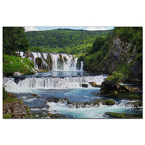 Bosnien-Bihac-Wasserfall UNA-Nationalpark Puzzle 1000 Teile Spiel Kunstwerk Reisesouvenir 52x38CM von AFHMZ