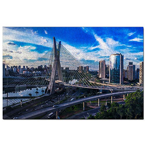 Brasilien-Brücke, Sao Paulo, Puzzle für Erwachsene, 1000 Teile, Reisegeschenk, Souvenir, 70 x 50 cm von AFHMZ