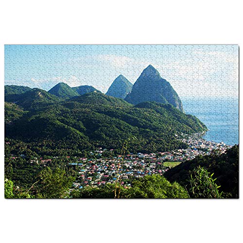 Castries St. Lucia Puzzle 1000 Teile Spiel Kunstwerk Reise Souvenir 52x38CM von AFHMZ