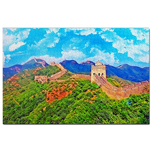 China Puzzle 1000 Teile China Große Mauer Peking Puzzlespiel Kunstwerk Reisesouvenir 70x50CM von AFHMZ