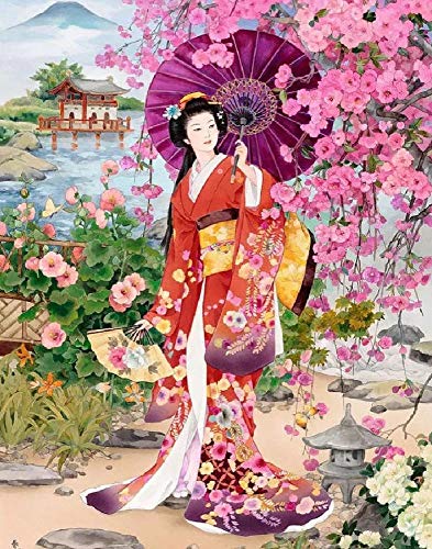 Chinesische alte Frau am Fluss - Puzzle für Erwachsene 2000-teiliges DIY-Puzzle Kinderspielzeug 70x100CM von AFHMZ