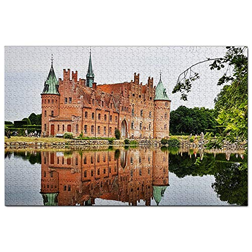 Dänemark Schloss Egeskov Odense Puzzle 1000 Teile Spiel Kunstwerk Reise Souvenir 38x26CM von AFHMZ