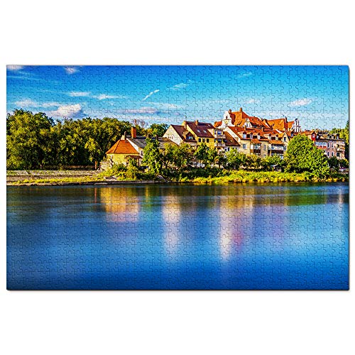 Deutschland Donau Regensburg Puzzle 1000 Teile Spiel Kunstwerk Reise Souvenir 38x26CM von AFHMZ