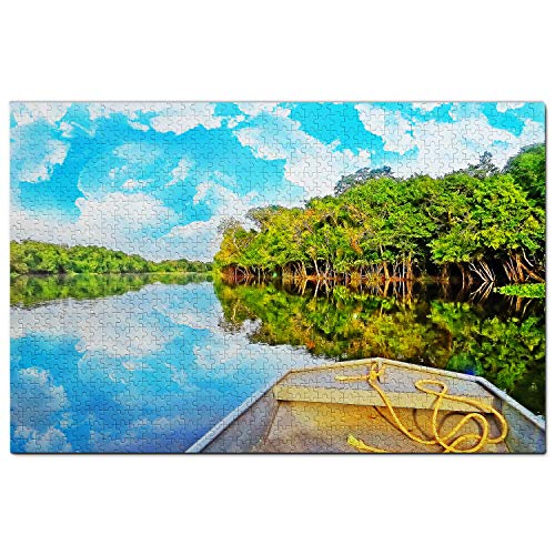 Ecuador Puzzle 1000 Teile Ecuador Amazonas Wald Puzzle Spiel Kunstwerk Reise Souvenir 100x70CM von AFHMZ