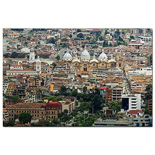 Ecuador: Die Kathedrale von Cuenca, Puzzle, 1000 Teile, Spiel, Kunstwerk, Reise-Souvenir, 38 x 26 cm von AFHMZ