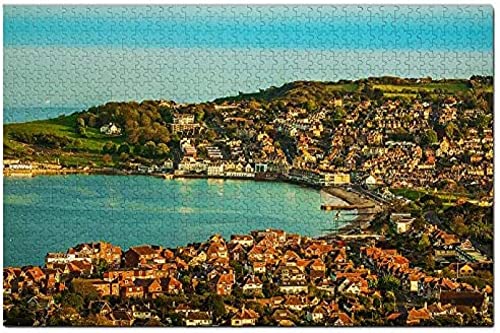 England Swanage Bay Puzzle für Erwachsene 1000 Teile Reisegeschenk Souvenir 38x26CM von AFHMZ