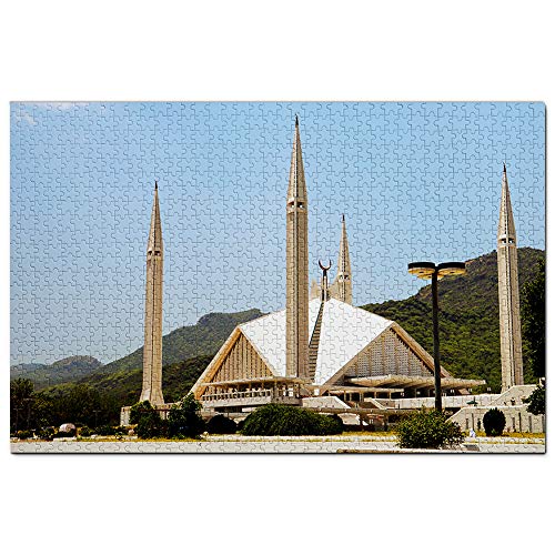 Faisal-Moschee, Islamabad, Pakistan, Puzzle, 1000 Teile, Spiel, Kunstwerk, Reise-Souvenir, 100 x 70 cm von AFHMZ