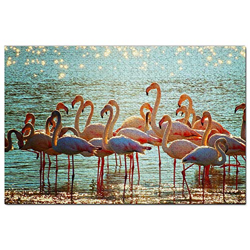 Flamingo Aruba Puzzle 1000 Teile Spiel Kunstwerk Reise Souvenir 52x38CM von AFHMZ