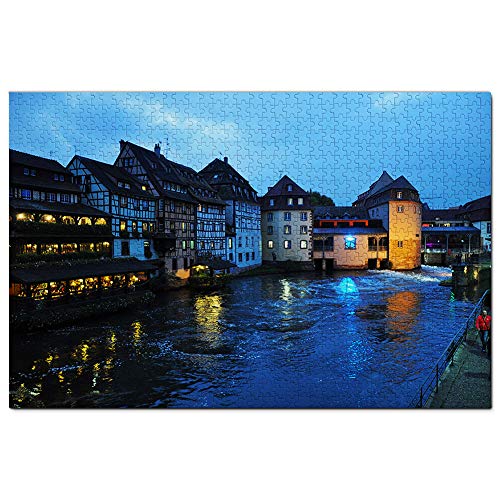 Frankreich Little France Straßburg Puzzle 1000 Teile Spiel Kunstwerk Reise Souvenir 100x70CM von AFHMZ