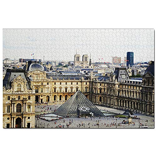 Frankreich Louvre Museum Paris Puzzle 1000 Teile Spiel Kunstwerk Reise Souvenir 100x70CM von AFHMZ