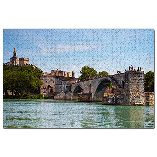 Frankreich: Die Brücke von Avignon, Puzzle für Erwachsene, 1000 Teile, Reisegeschenk, Souvenir, 38 x 26 cm von AFHMZ