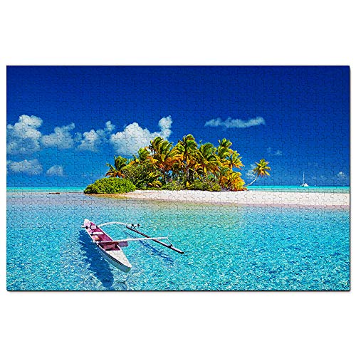 Französisch-Polynesien, Tahiti-Insel, Puzzle, 1000 Teile, Spiel, Kunstwerk, Reise-Souvenir, 70 x 50 cm von AFHMZ