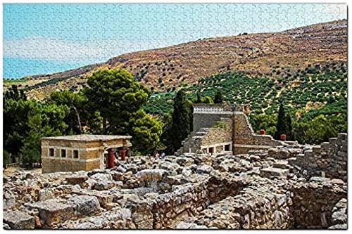 Griechenland Kreta Knossos Puzzle für Erwachsene 1000 Teile Holz Reisegeschenk Souvenir 38x26CM von AFHMZ