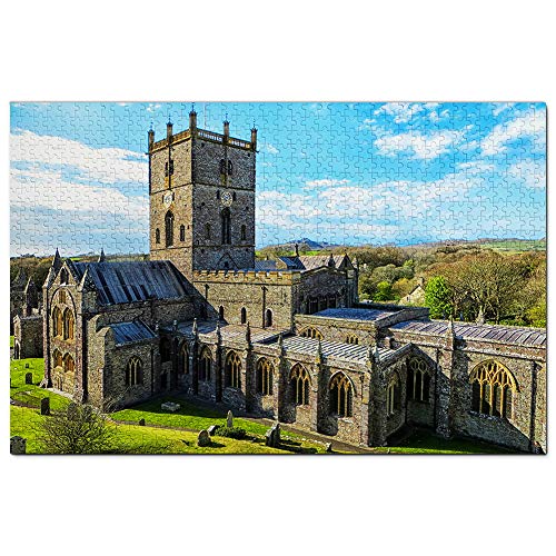 Großbritannien, England, Pembrokeshire, St. Davids Cathedral, Puzzle für Erwachsene, 1000 Teile, Reisegeschenk, Souvenir, 70 x 50 cm von AFHMZ