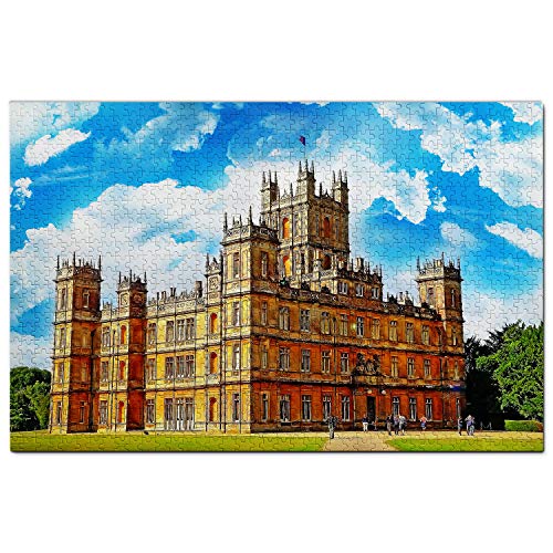 Großbritannien England Highclere Castle Newbury Puzzle für Erwachsene 1000 Teile Reisegeschenk Souvenir 70x50CM von AFHMZ