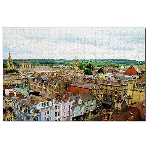 Großbritannien England Oxford Castle Puzzle 1000 Teile Spiel Kunstwerk Reise Souvenir 52x38CM von AFHMZ