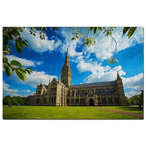 Großbritannien England Salisbury Kathedrale Puzzle für Erwachsene 1000 Teile Reisegeschenk Souvenir 70x50CM von AFHMZ