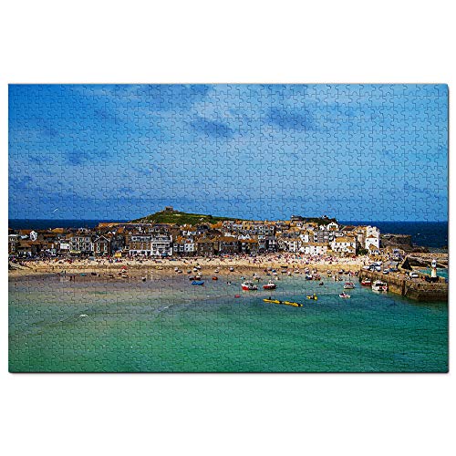 Großbritannien England St Ives Cornwall Port Puzzle 1000 Teile Spiel Kunstwerk Reise Souvenir 100x70CM von AFHMZ