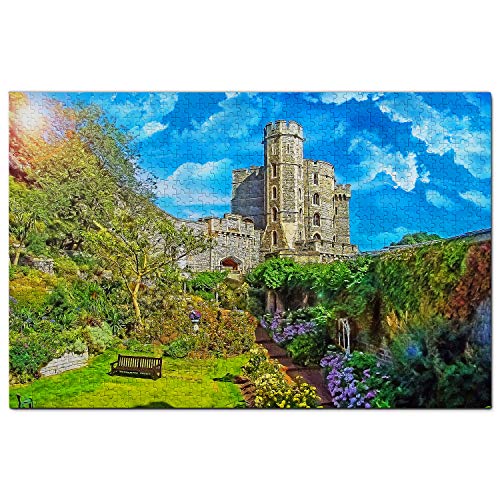 Großbritannien England Windsor Castle Puzzle für Erwachsene 1000 Teile Reisegeschenk Souvenir 38x26CM von AFHMZ