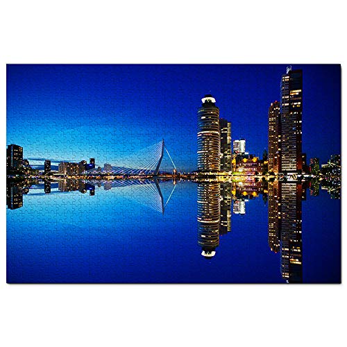 Holland Rotterdam Puzzle 1000 Teile Spiel Kunstwerk Reise Souvenir 70x50CM von AFHMZ