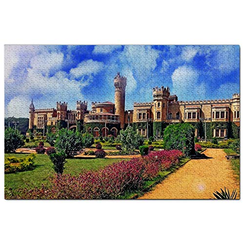 Indien-Puzzle, 1000 Teile, Indien, Bangalore-Palast, Puzzlespiel, Kunstwerk, Reise-Souvenir, 38 x 26 cm von AFHMZ