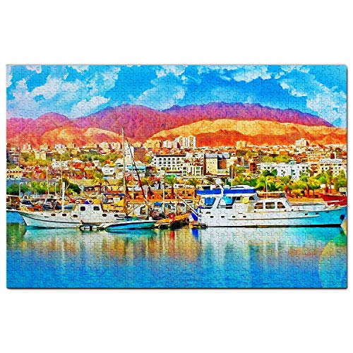 Israel-Puzzle, 1000 Teile, Israel, Eilat, Puzzlespiel, Kunstwerk, Reise-Souvenir, 100 x 70 cm von AFHMZ