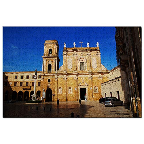 Italien, Brindisi-Kathedrale, Puzzle für Erwachsene, 1000 Teile, Reisegeschenk, Souvenir, 70 x 50 cm von AFHMZ