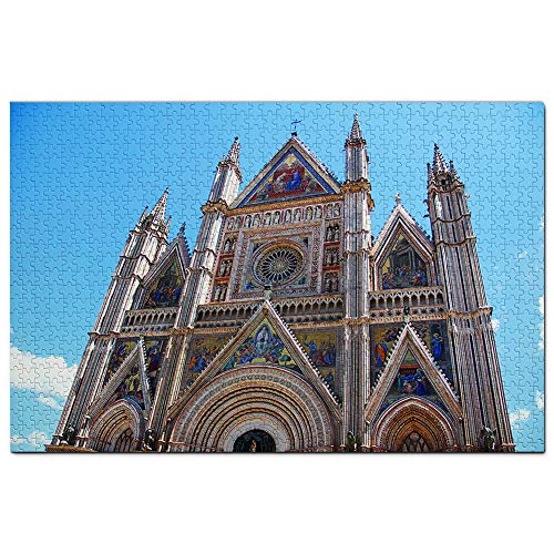 Italien Kathedrale Orvieto Puzzle 1000 Teile Spiel Kunstwerk Reise Souvenir 38x26CM von AFHMZ