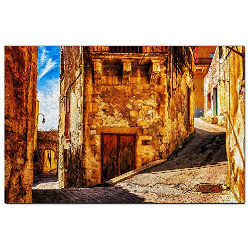 Italien Modica Alley Historisches Puzzle 1000 Teile Spiel Kunstwerk Reise Souvenir 100x70CM von AFHMZ