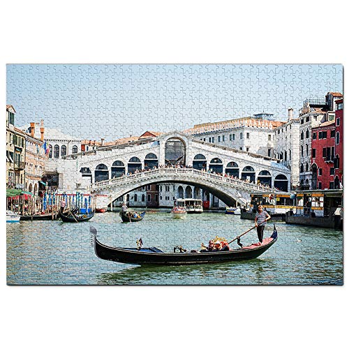 Italien Ponte Rialto Venedig Puzzle für Erwachsene 1000 Teile Reisegeschenk Souvenir 70x50CM von AFHMZ