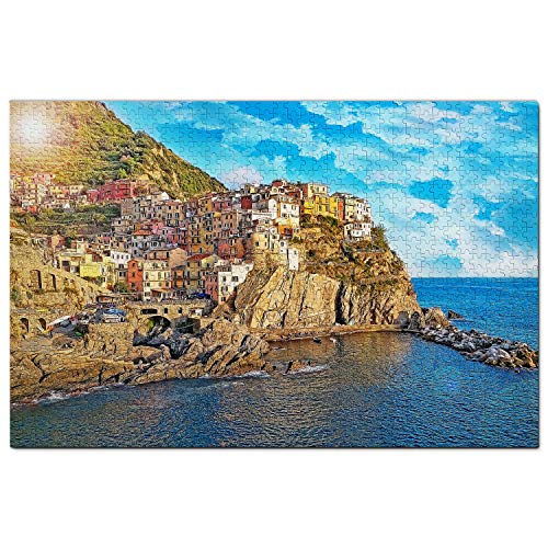 Italien Puzzle 1000 Teile Italien La Spezia Puzzlespiel Kunstwerk Reisesouvenir 100x70CM von AFHMZ