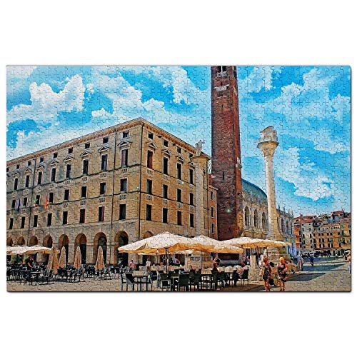 Italien Puzzle 1000 Teile Italien Vicenza Puzzlespiel Kunstwerk Reisesouvenir 52x38CM von AFHMZ