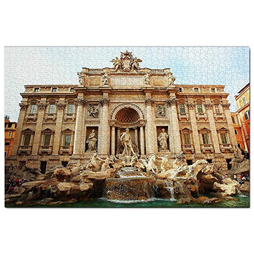 Italien Trevi-Brunnen Rom Puzzle 1000 Teile Spiel Kunstwerk Reise Souvenir 52x38CM von AFHMZ