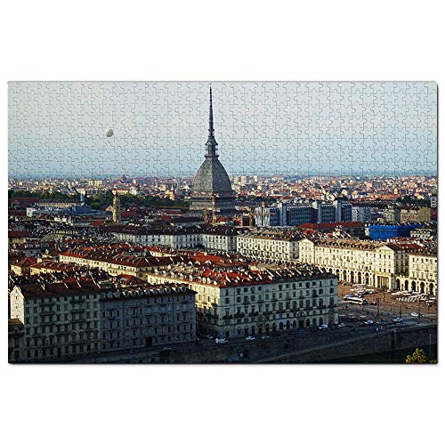 Italien Turin Puzzle 1000 Teile Spiel Kunstwerk Reise Souvenir 52x38CM von AFHMZ