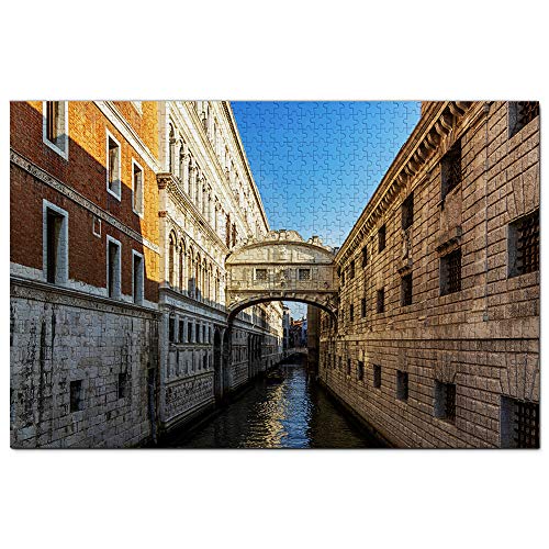 Italien: Seufzerbrücke Venedig Puzzle für Erwachsene, 1000 Teile, Reisegeschenk, Souvenir, 70 x 50 cm von AFHMZ