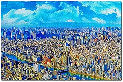 Japan Tokio Puzzle für Erwachsene 1000 Teile Holz Reise Geschenk Souvenir 70x50CM von AFHMZ