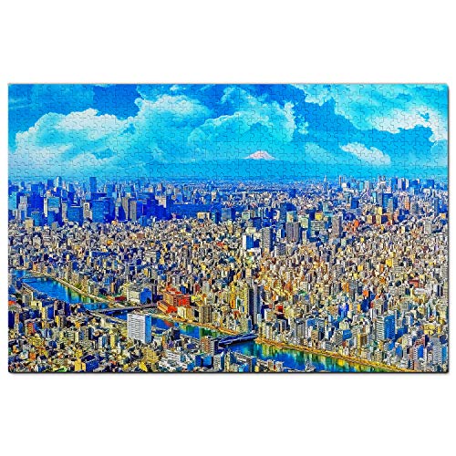 Japan Tokio Puzzle für Erwachsene 1000 Teile Reisegeschenk Souvenir 38x26CM von AFHMZ