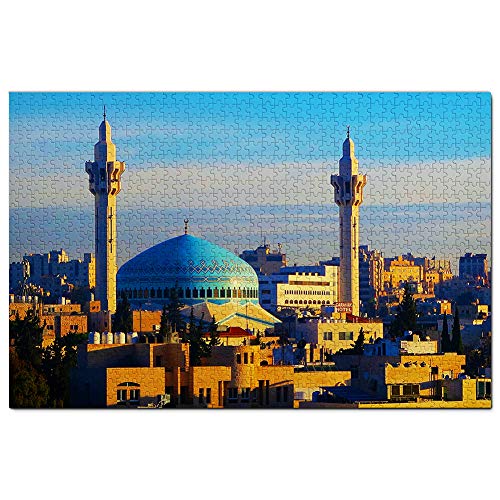 Jordanien König Abdullah I Moschee Amman Puzzle 1000 Teile Spiel Kunstwerk Reise Souvenir 100x70CM von AFHMZ