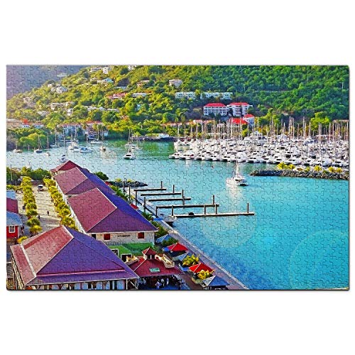 Jungferninseln-Puzzle, 100 Teile, Straßenstadt, Britische Jungferninseln, Puzzlespiel, Kunstwerk, Reisesouvenir, 45,5 x 35,5 cm Jungferninseln-Puzzle, 100 Teile, Straßenstadt, Britische Jungferninseln, Puzzlespiel, Kunstwerk, Reisesouvenir, 45,5 x 35,5 cm von AFHMZ