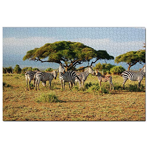 Kenia Masai Mara Zebras Safari Puzzle für Erwachsene 2000 Teile Reisegeschenk Souvenir 70x100CM von AFHMZ