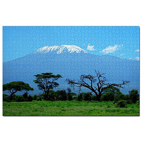 Kilimandscharo Amboseli Kenia Puzzle für Erwachsene, 1000 Teile, Reisegeschenk, Souvenir, 38 x 26 cm von AFHMZ