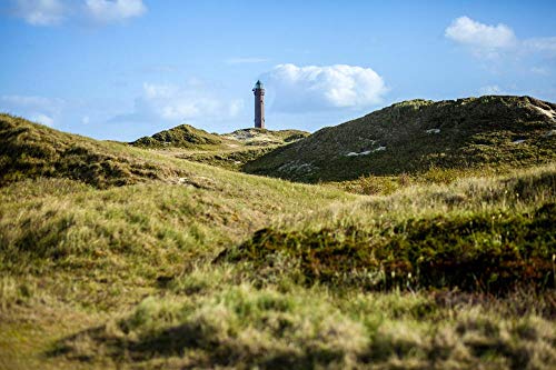 Klassisches Puzzle Leuchtturm Norderney Landschaft Insel Himmel Stimmung Papierpuzzle Geburtstagsfest Einzigartiges Geschenk 1000 Teile 70x50CM von AFHMZ