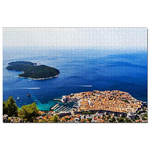 Kroatien Insel Lokrum Dubrovnik Puzzle für Erwachsene 1000 Teile Reisegeschenk Souvenir 70x50CM von AFHMZ