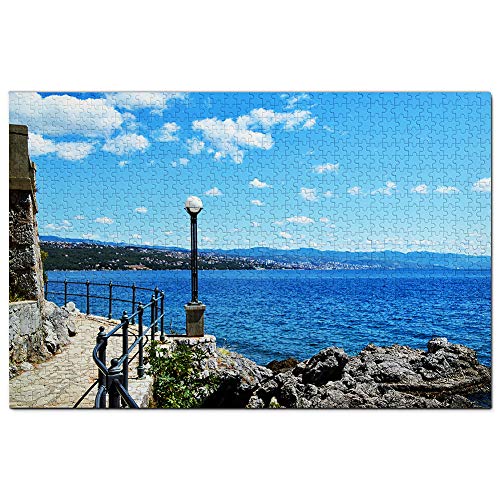 Kroatien Opatija Puzzle 1000 Teile Spiel Kunstwerk Reise Souvenir 38x26CM von AFHMZ