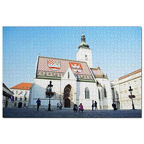 Kroatien St. Mark's Kirche Zagreb Jigsaw Puzzle 1000 Stück Spiel Kunstwerk Reise Souvenir 70x50CM von AFHMZ