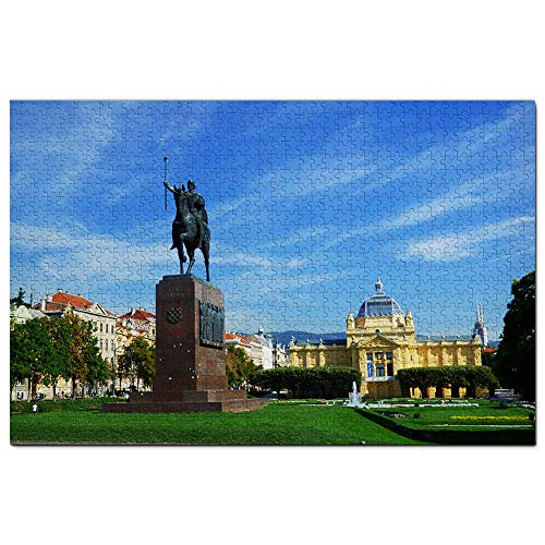 Kroatien Zagreb Puzzle 1000 Teile Spiel Kunstwerk Reise Souvenir 38x26CM von AFHMZ